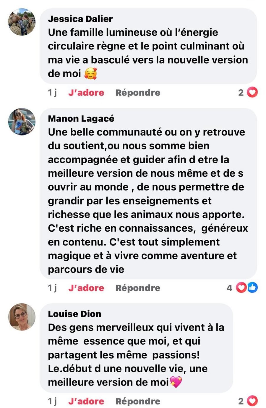 Témoignage — Jessica Dalier Manon Louise