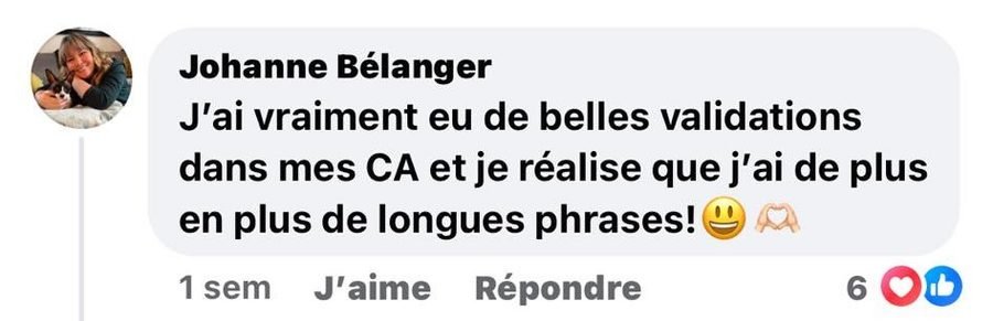 Témoignage — Johanne Belanger 4